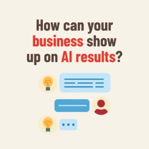 How can your business show up on AI results banner