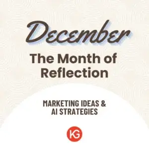 December Marketing Ideas & AI Strategies blog cover