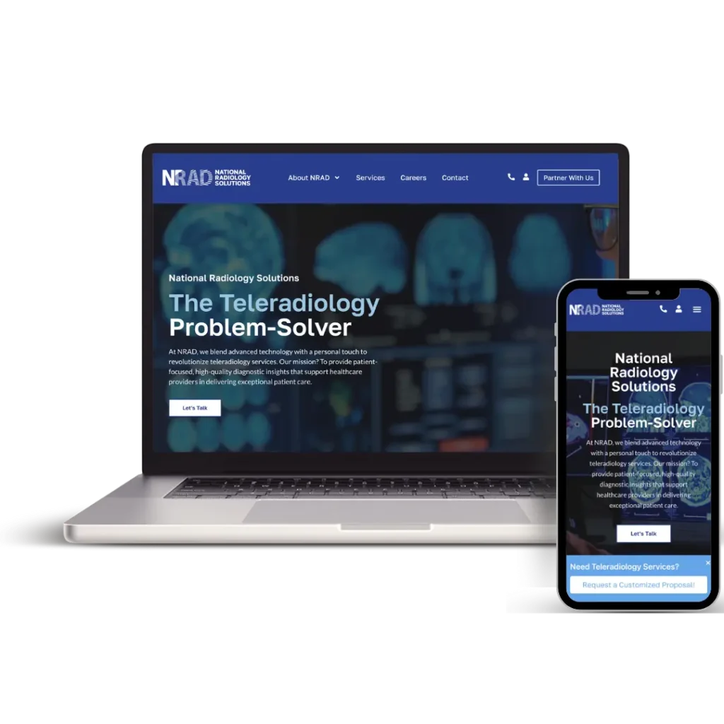 NRAD Web and mobile design