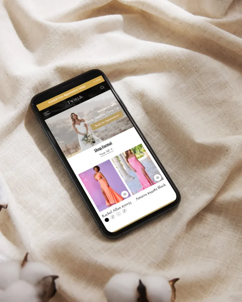 Twirls mobile design